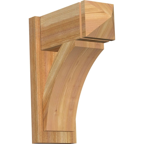 Ekena Millwork Thorton Rough Sawn Arts and Crafts Outlooker, Western Red Cedar, 8"W x 18"D x 22"H OUT08X18X22THR03RWR - main